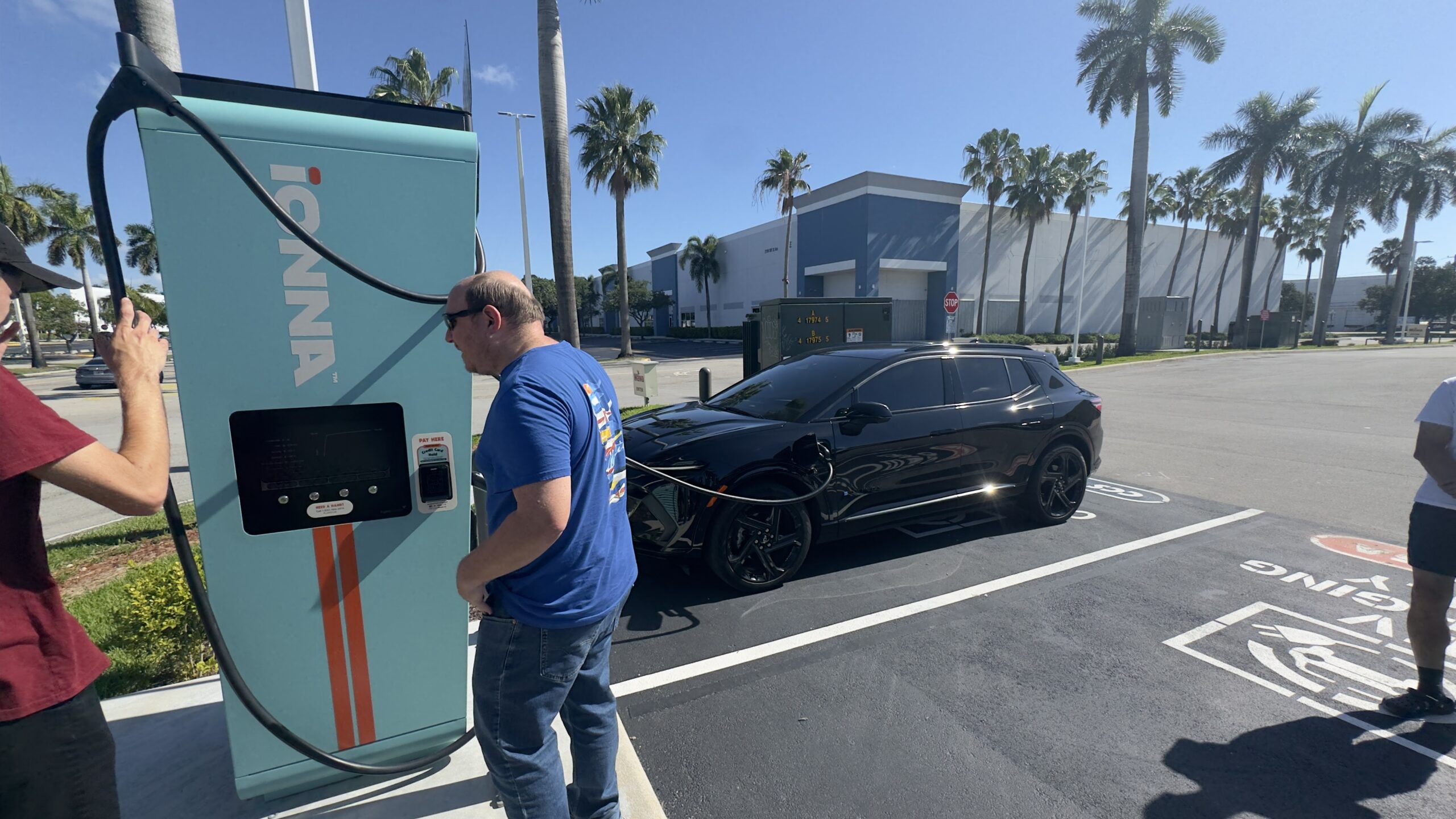 EVs charging side by side at a Rechargery