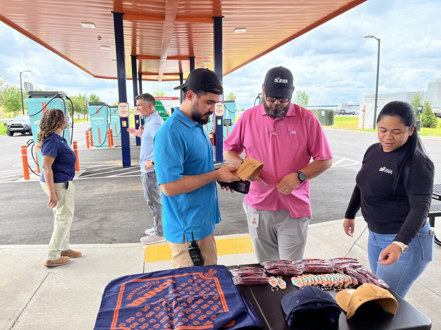Attendees gathered at a Station Hands event